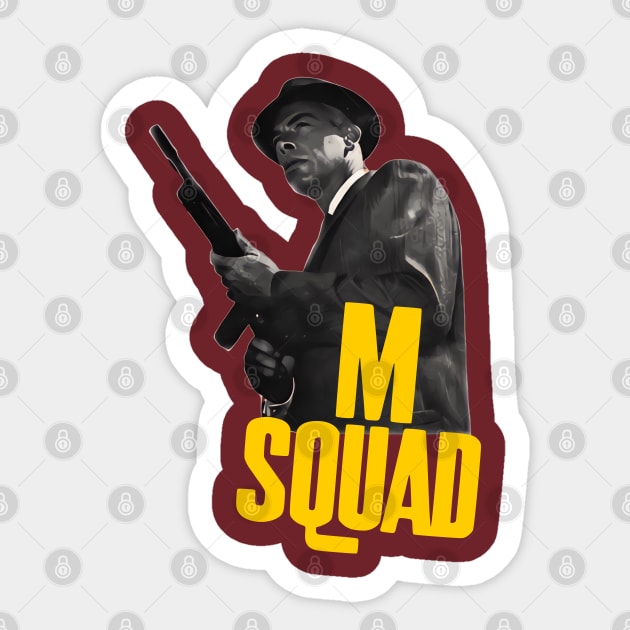 M Squad - Lee Marvin - 50s Cop Show Sticker by wildzerouk